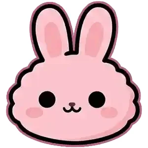 ウサギの顔のイラスト