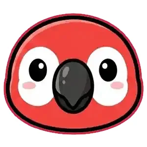 インコの顔のイラスト