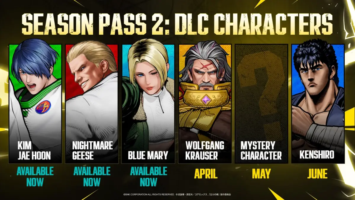 Season Pass 2キャラクター