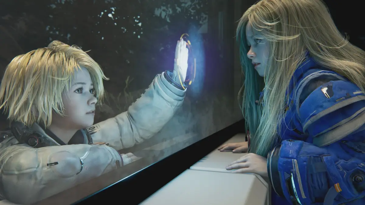 2人の女性が対面