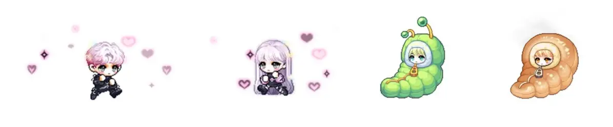 ちびキャラクターの着ぐるみアバター