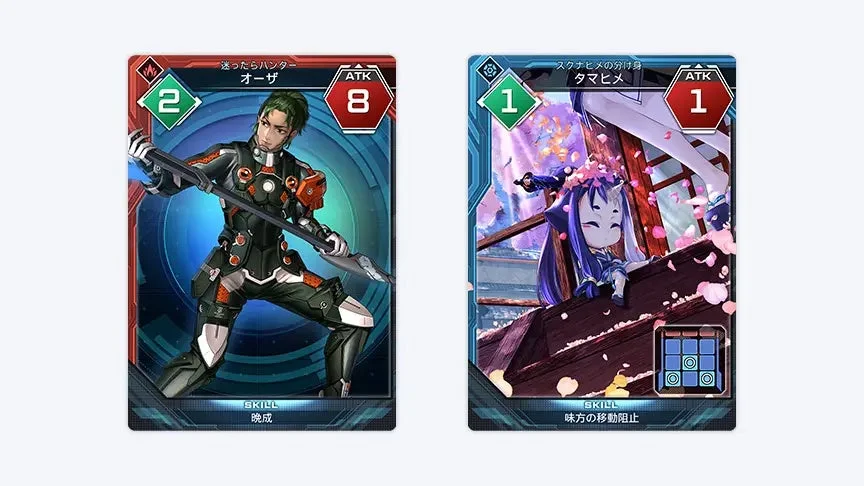 デジタルカードゲームのキャラクターカード