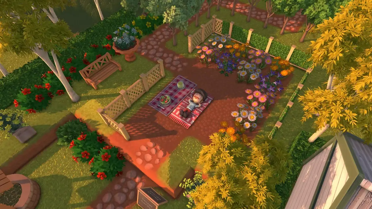 美しい庭園の風景