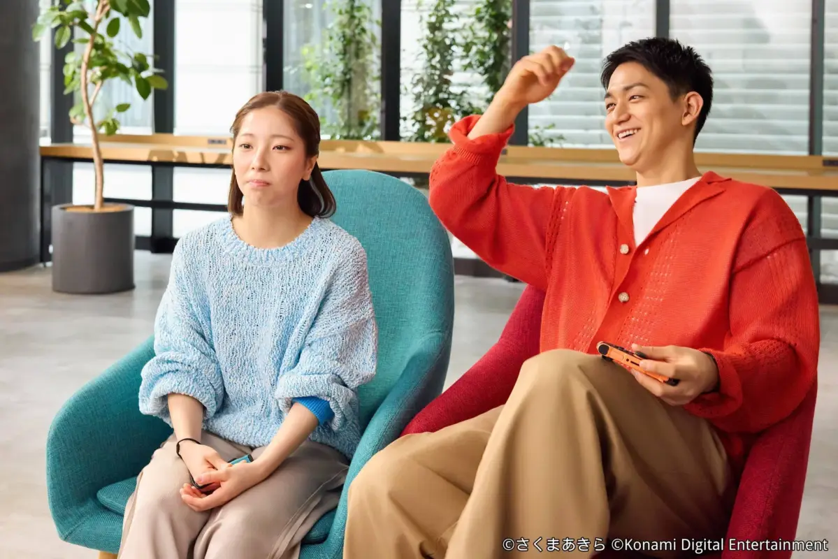 ゲームを楽しむりくりゅう社長