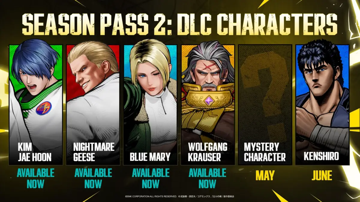 シーズンパス2キャラクター