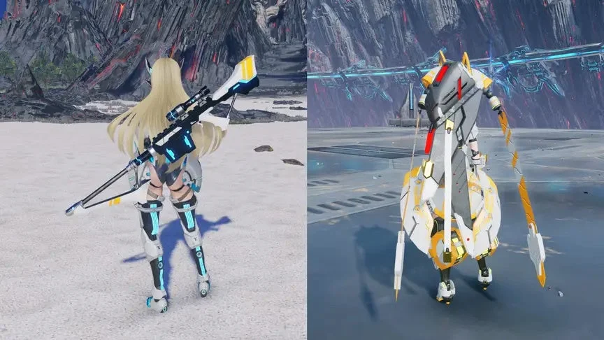 SFファンタジーキャラクターとロボット