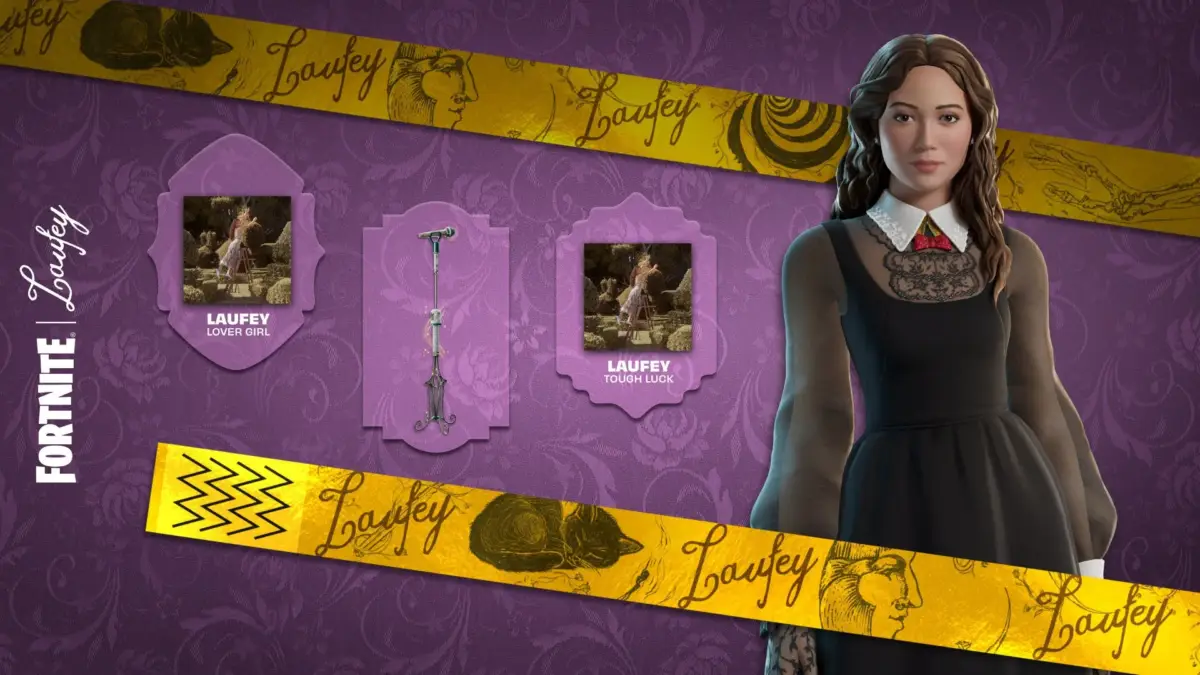 LaufeyのLover Girlスキンとマイクスタンド、アルバムアート