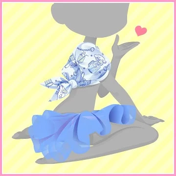 シナモロール柄の衣装を着たアバター