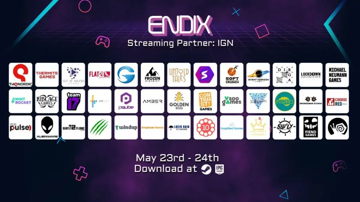 ENDIX イベントロゴと参加企業ロゴ