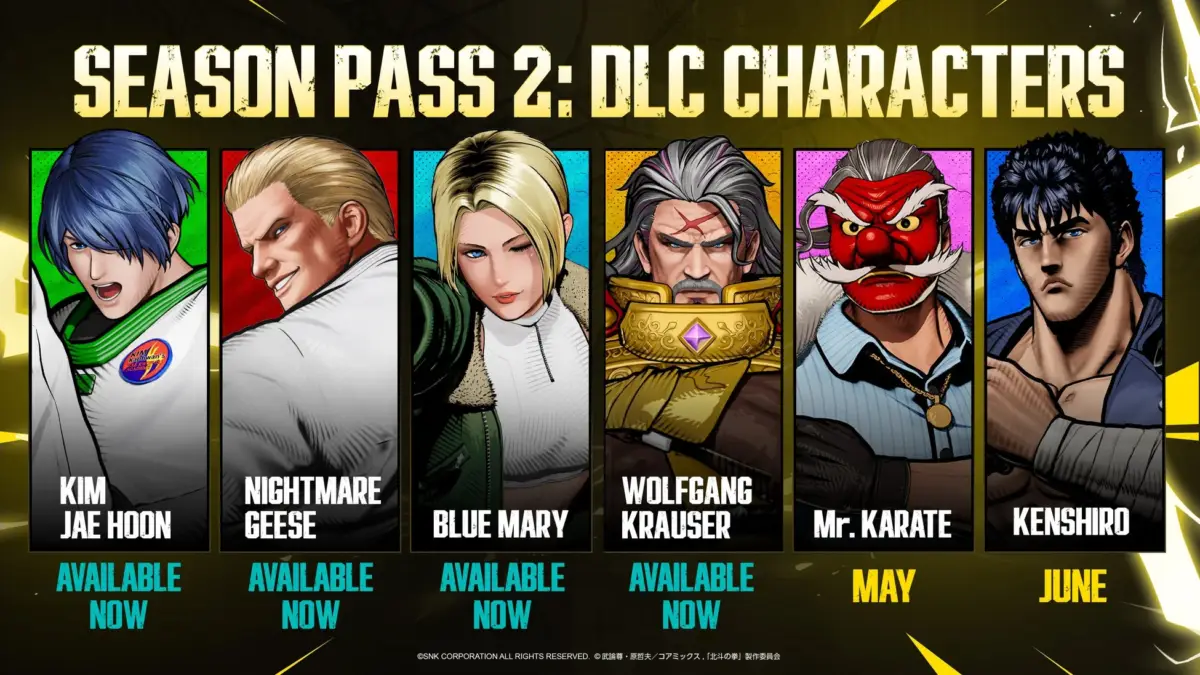 Season Pass 2 DLCキャラクター