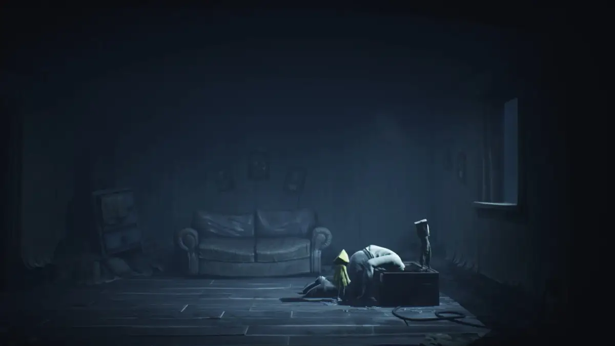リトルナイトメア、ホラーゲーム、不気味、暗い部屋、薄暗い、探索、キャラクター、ゲーム画面、サスペンス、謎解き