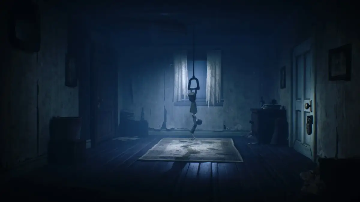 ホラー、ゲーム、暗い部屋、不気味、人形、吊るされたもの、サスペンス、廃墟、リトルナイトメア、ミステリー