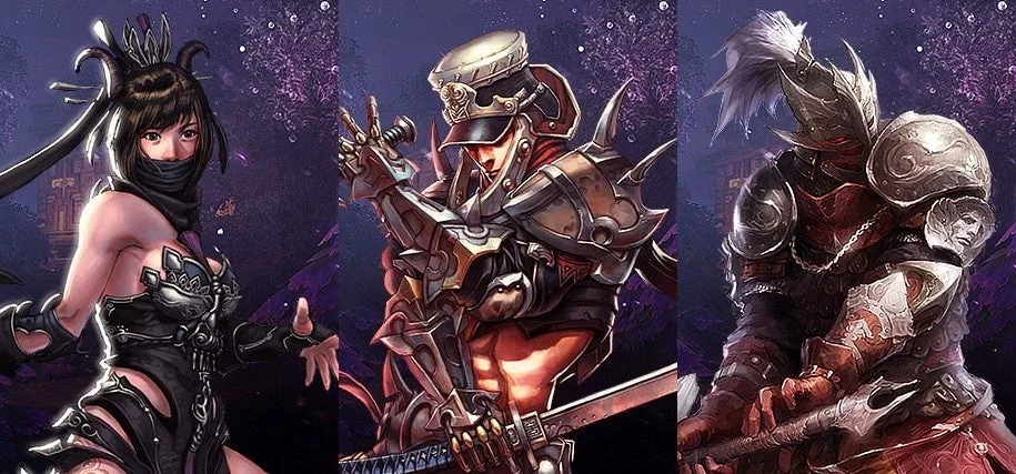 3人のファンタジーキャラクター