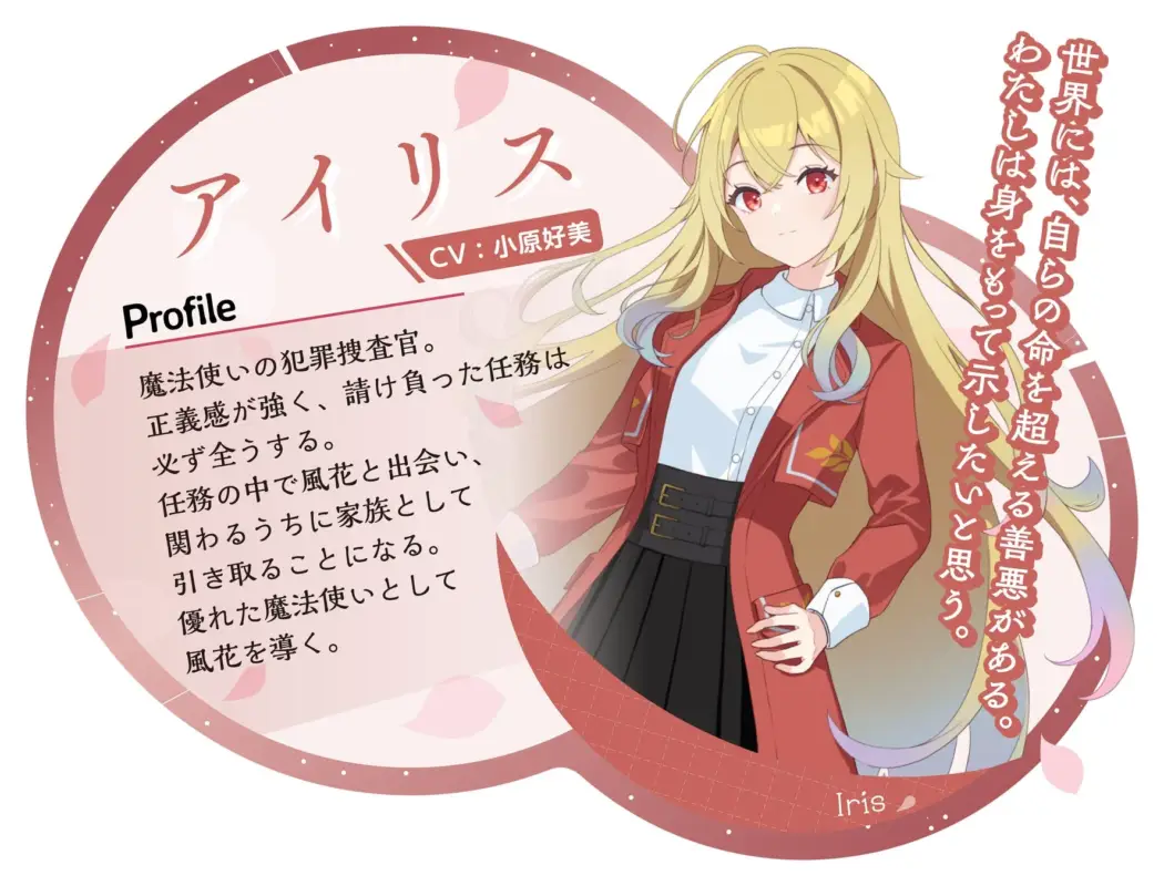 アリスのキャラクタープロフィール