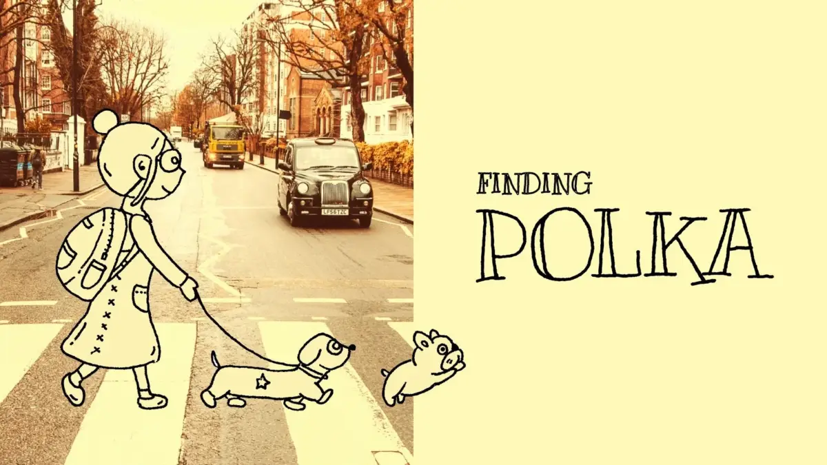 Finding Polkaのロンドン風イラスト