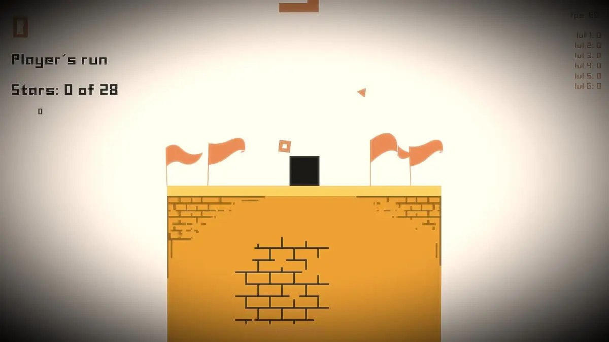 オレンジの旗のゲーム画面