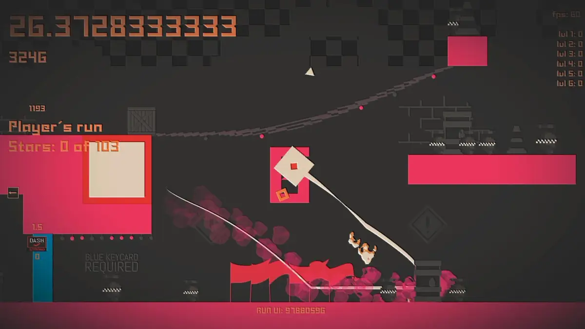 ピンクのUIのゲーム画面