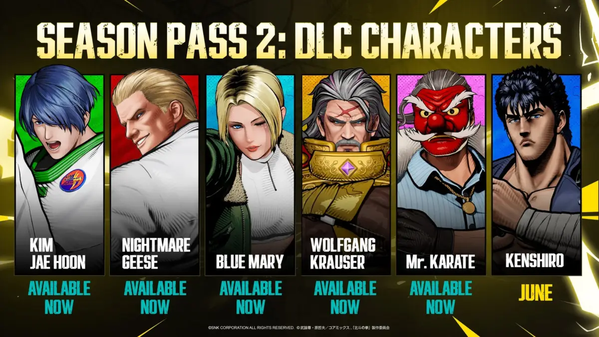 Season Pass 2 DLCキャラクター