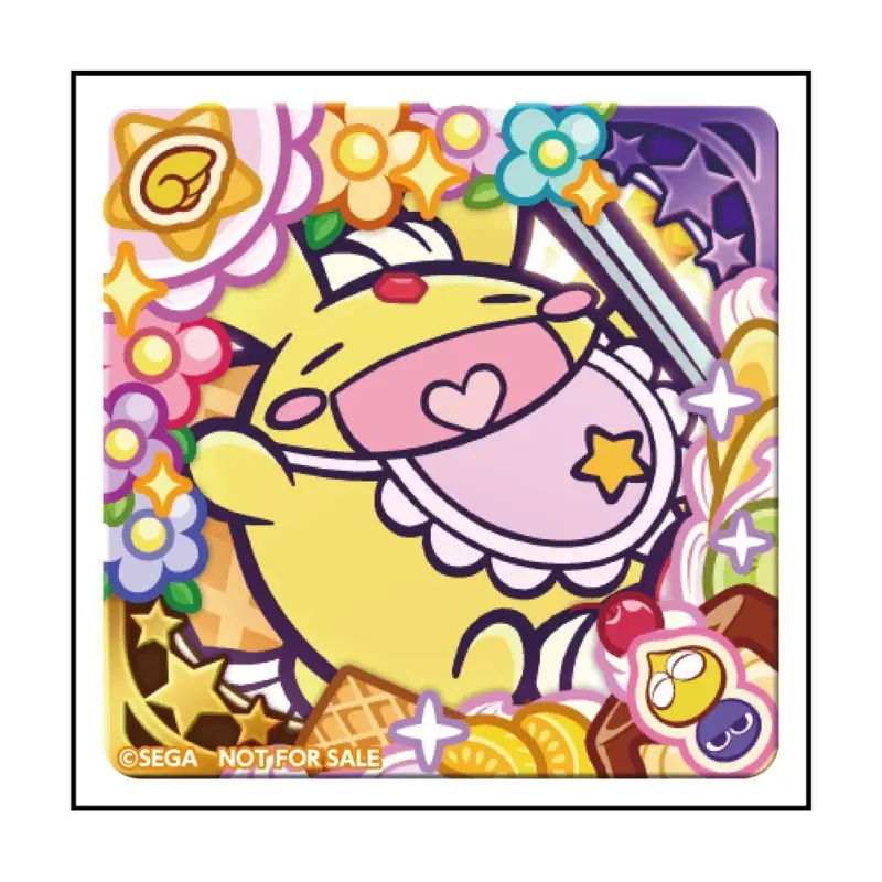黄色いキャラクターとスイーツのイラスト