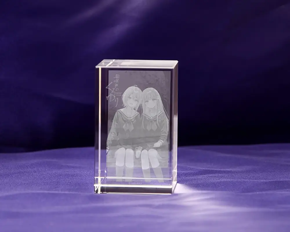 3Dクリスタル「花＆樹」