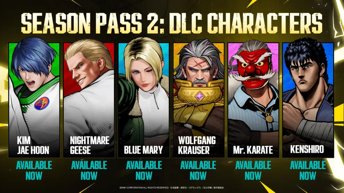 Season Pass 2 DLCキャラクター