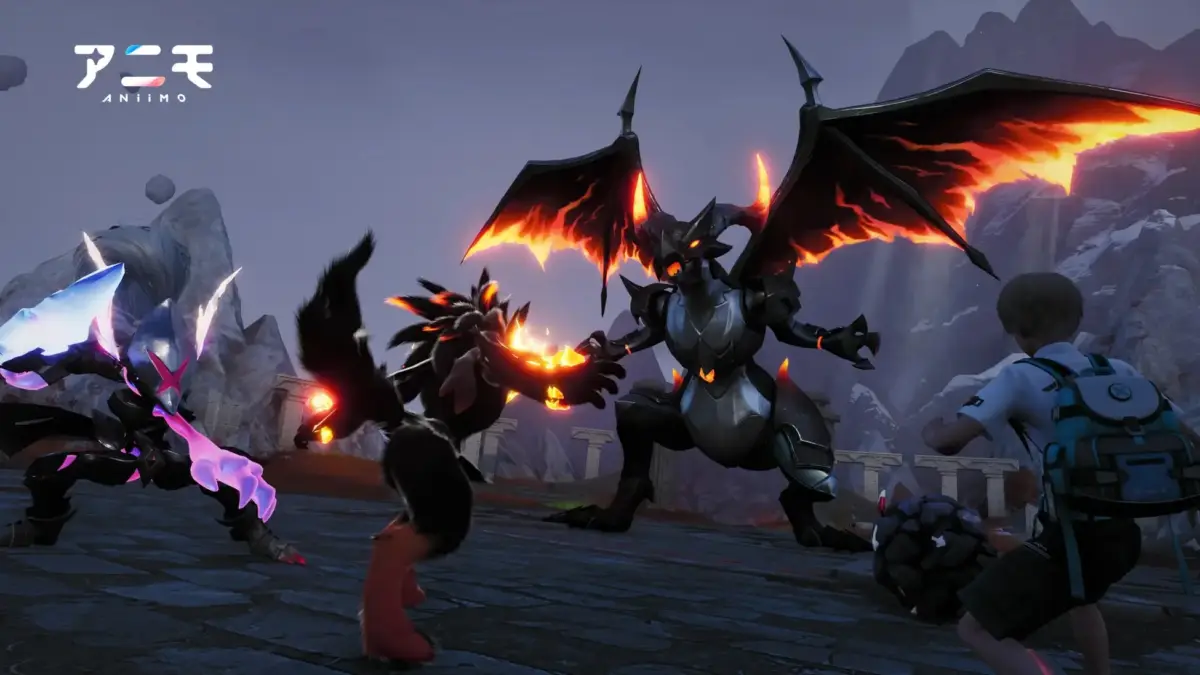 ドラゴンとクリーチャーの戦い