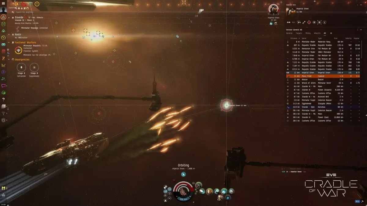EVE Onlineゲーム画面