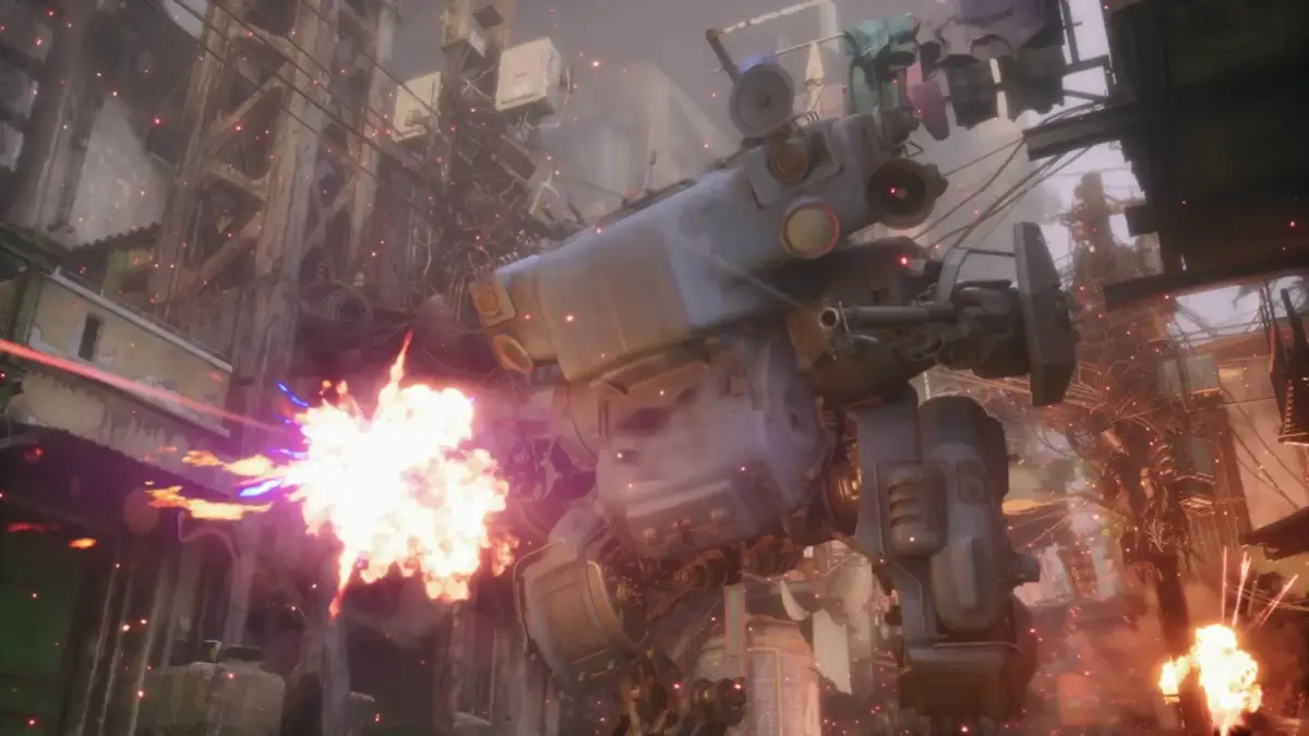 ロボットと爆発