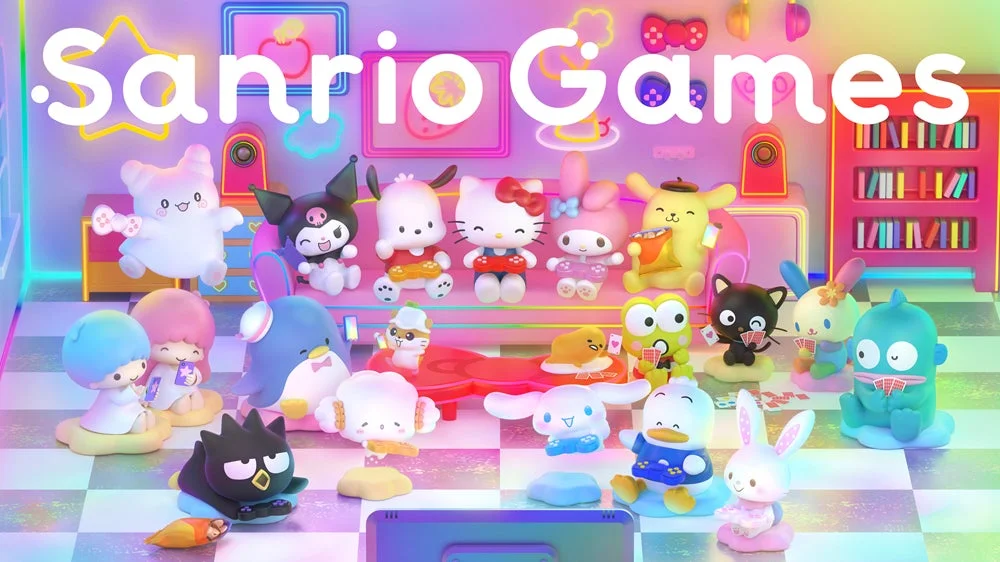 Sanrio Games ロゴとキャラクターたち
