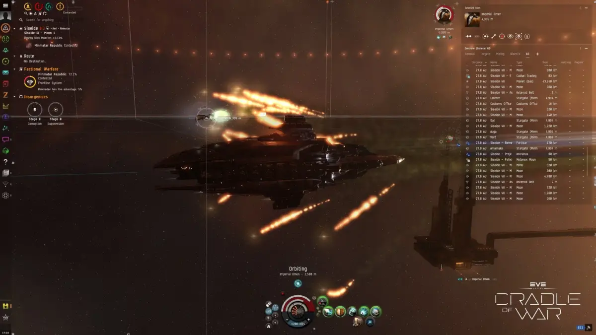 EVE Onlineゲーム画面