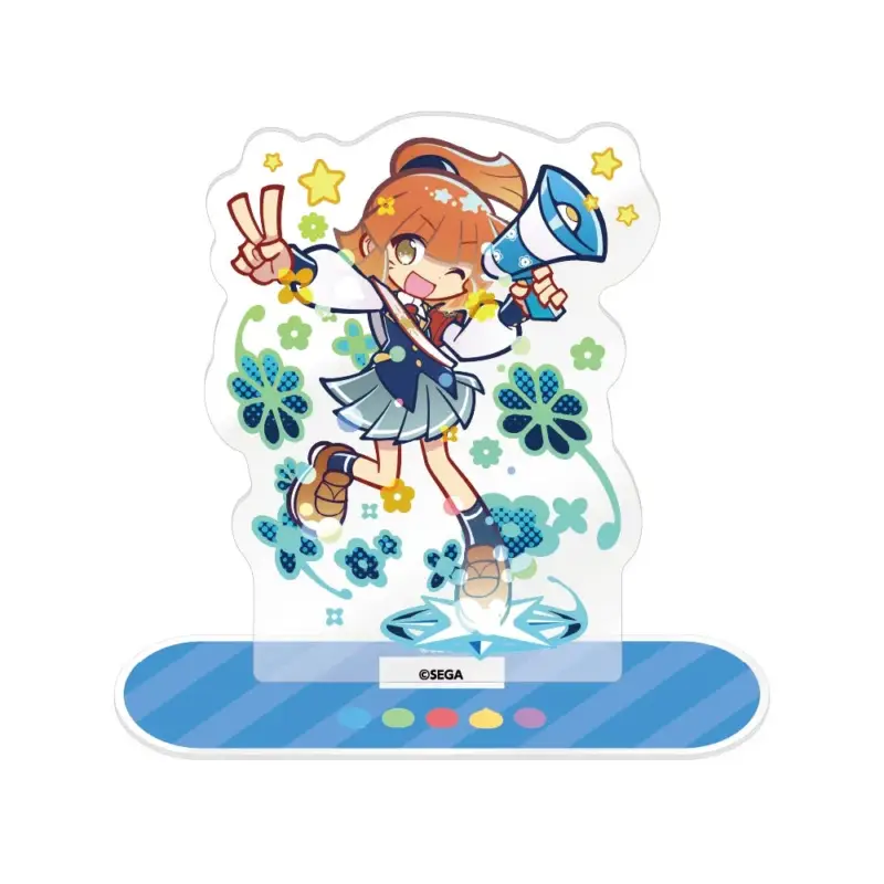 制服を着たアニメ風の女の子のアクリルスタンド