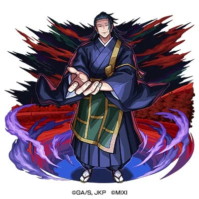 呪術廻戦のキャラクター、夏油傑のイラスト。