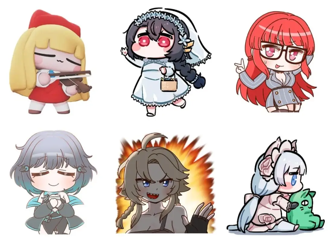 ちびキャラステッカーパック