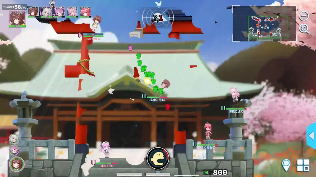 ゲームプレイ画面