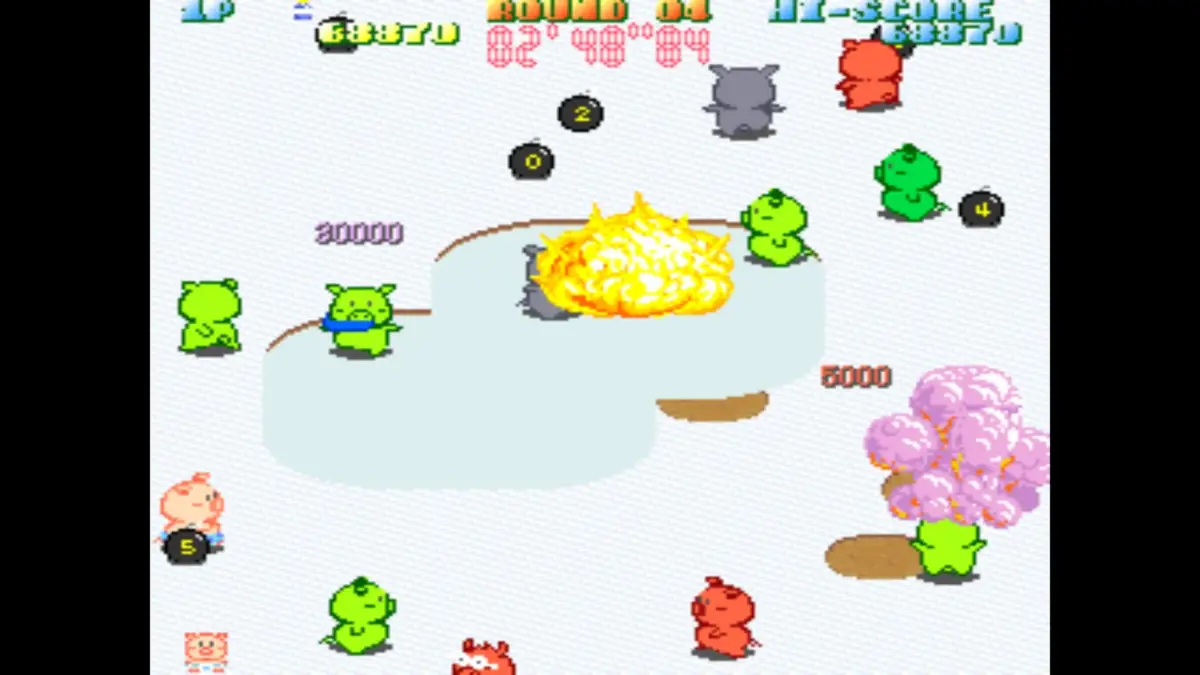 ぶたさんのゲーム画面
