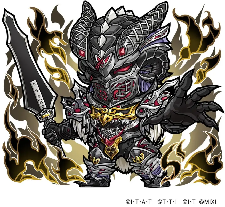 黒い鎧のキャラクター