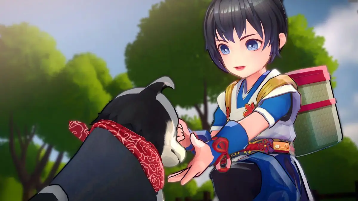少年と犬