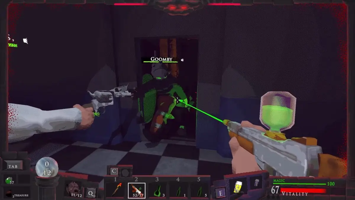FPSゲームの戦闘シーン