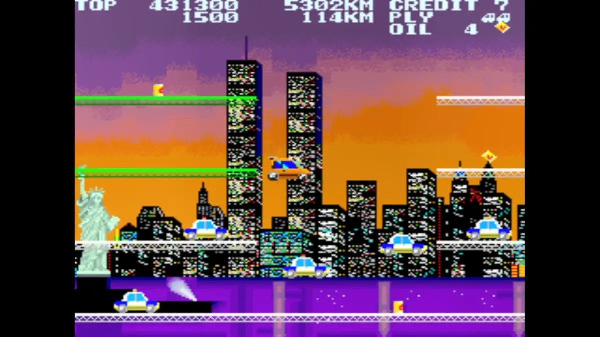 シティコネクションのゲーム画面