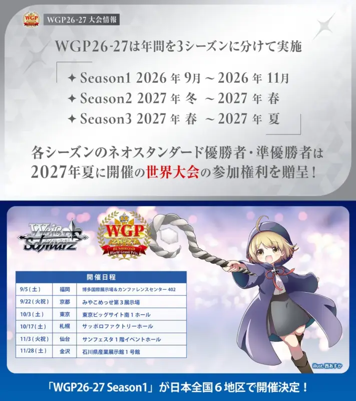WGP26-27 Season1の開催情報