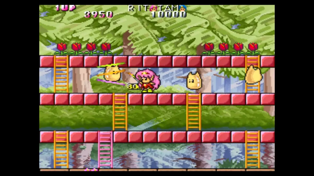妖精物語ロッド・ランドのゲーム画面