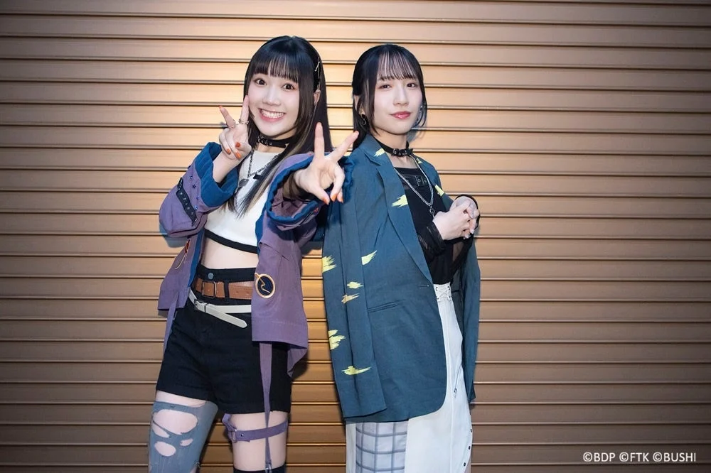 一家Dumb Rock! Gt.&Vo. 須賀蕾叶役 橘めい、Gt.&Vo. 馬橋心玖役 涼泉桜花