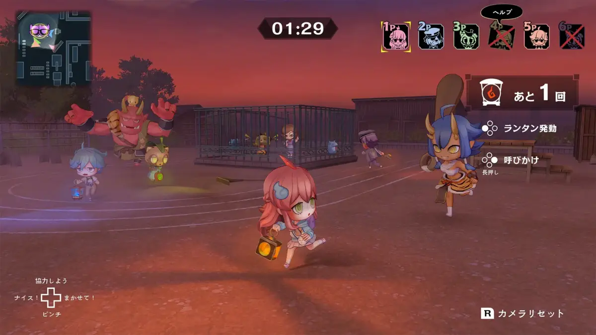 フリーマッチのゲームプレイ画面