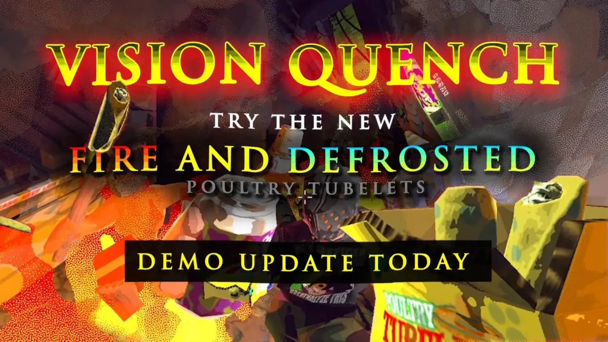 VISION QUENCH TRY THE NEW FIRE AND DEFROSTED POULTRY TUBELETS DEMO UPDATE TODAY
