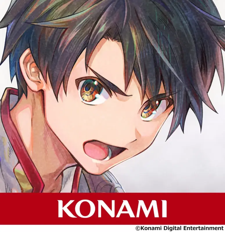 アニメ風の少年キャラクターの顔のアップ。驚いたような、あるいは決意に満ちた表情