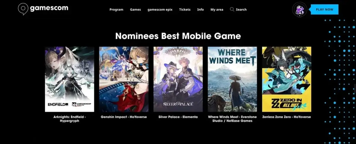 Gamescom Best Mobile Gameノミネート作品一覧
