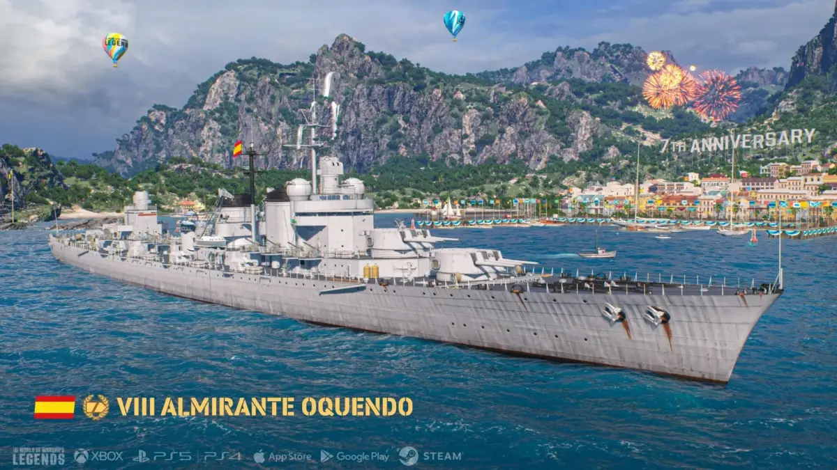 スペインTier VIIIプレミアム巡洋艦「Almirante Oquendo」