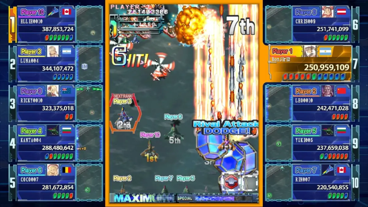 マルチプレイ画面
