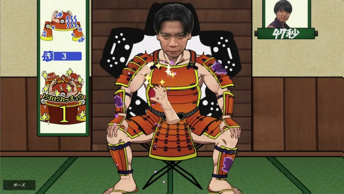 殿の甲冑磨き