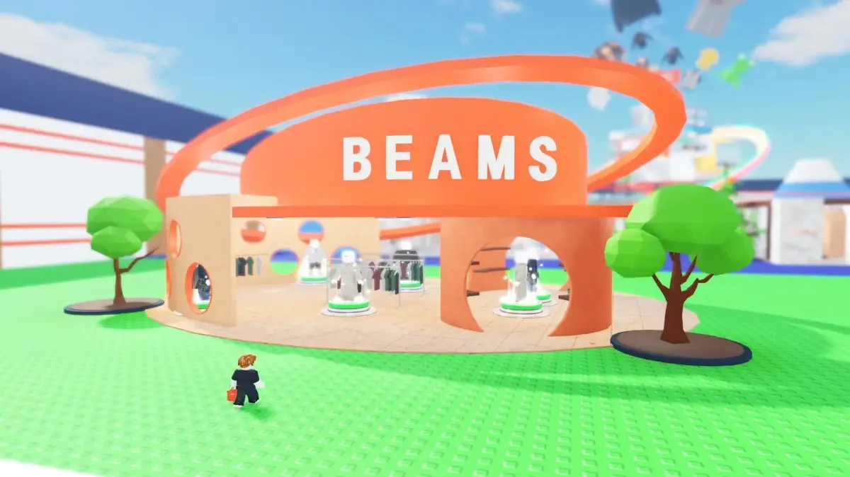 仮想空間に作られたBEAMSのバーチャルストア